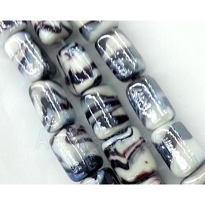 Plated lampwork glass bead