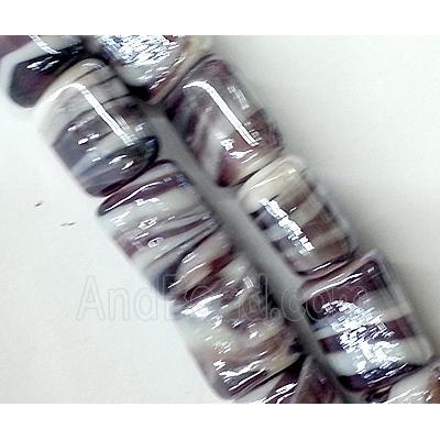 Plated lampwork glass bead