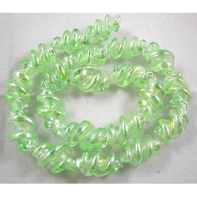 Handmade Plated with Color Twist Lampwork Beads