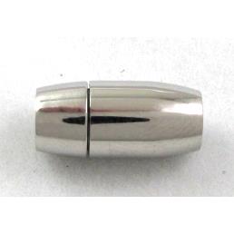 Stainless Steel Magnetic Clasp, platinum plated