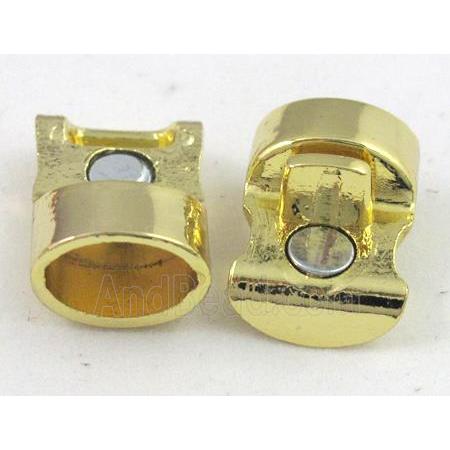 Magnetic Clasp for bracelet, gold plated