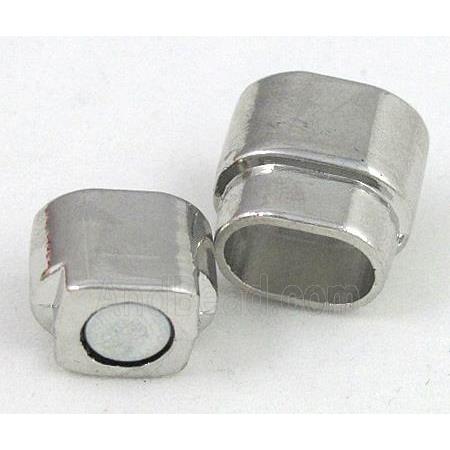 Magnetic Clasp for bracelet, platinum plated