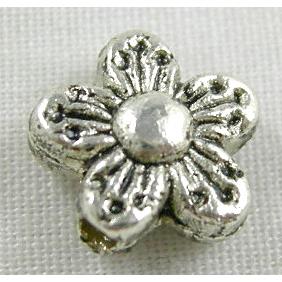 Tibetan Silver Flower beads Non-Nickel