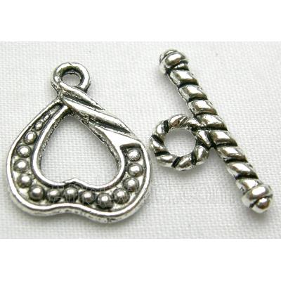 Tibetan Silver toggle clasps non-nickel