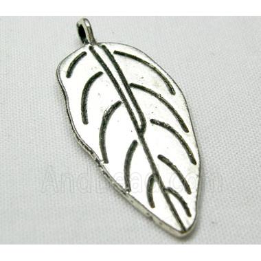 Tibetan Silver leaf Pendants Non-Nickel