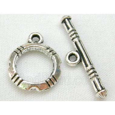 Tibetan Silver toggle clasps Non-Nickel
