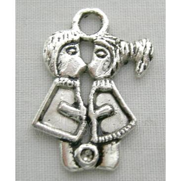 tibetan silver couple pendants
