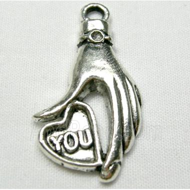Tibetan Silver Lover Hand Non-Nickel