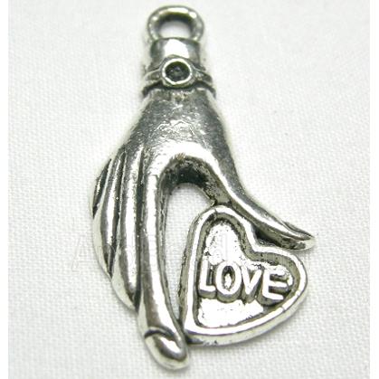 Tibetan Silver Lover Hand Non-Nickel