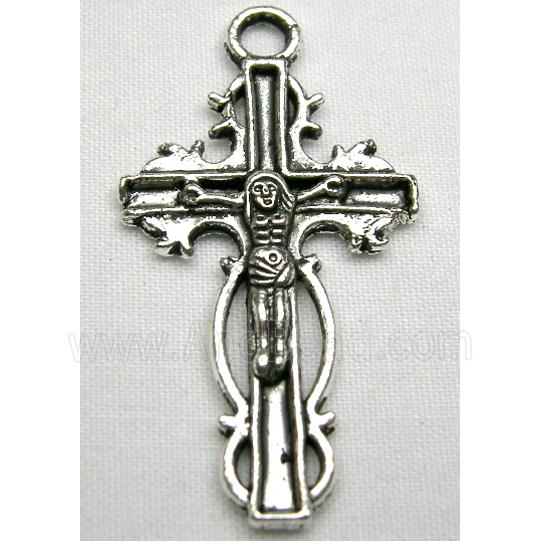 Tibetan Silver Latin Crosses non-nickel