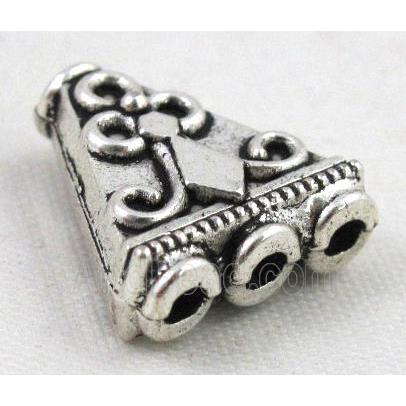 tibetan silver spacer bead, non-nickel