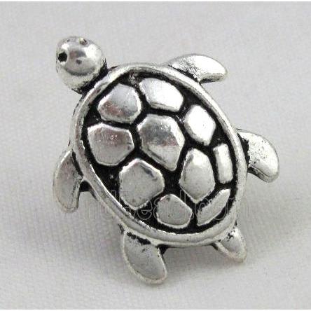 tibetan silver tortoise charms bead, non-nickel