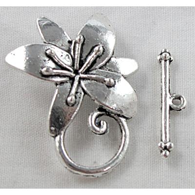 Tibetan Silver toggle clasps non-Nickel