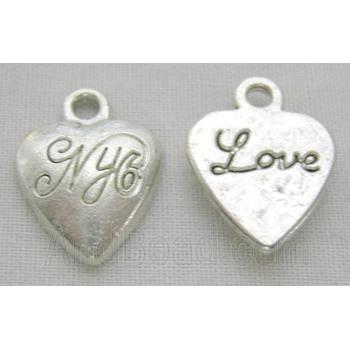 Tibetan Silver Heart Pendant Non-Nickel
