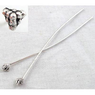 Tibetan Silver pin Charms Non-Nickel