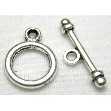 Tibetan Silver toggle clasps non-nickel