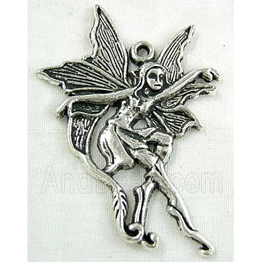 Angel, Tibetan Silver Charms Non-Nickel