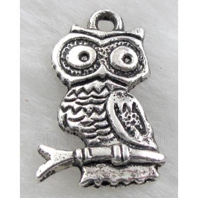 Tibetan Silver Owl Charms Non-Nickel