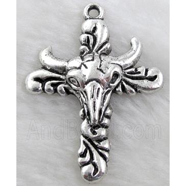 cow Cross, Tibetan Silver non-nickel