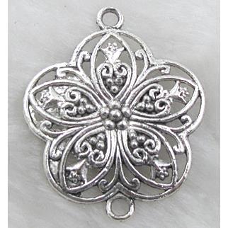 Connector, tibetan silver Non-Nickel