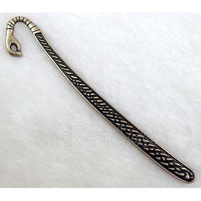 Snake Bookmark, Tibetan Silver Non-Nickel, Bronze