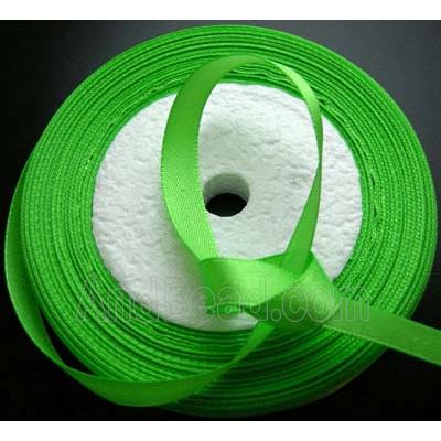 Spring Green Satin Ribbon