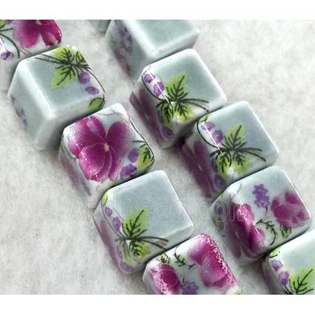 Porcelain beads, cube