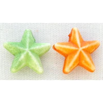 colorful Plastic Beads, mixed, star