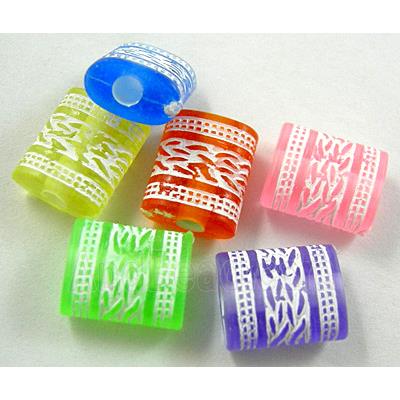 Colorful Plastic Spacer Beads