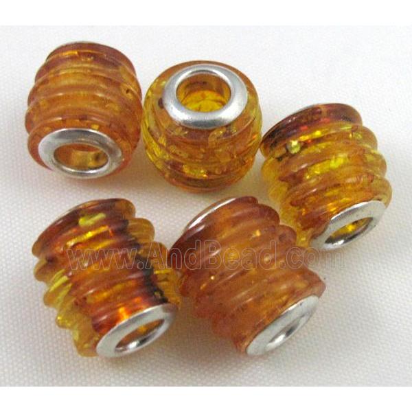 Amber Beads, NR, yellow