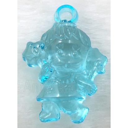 Acrylic pendant, angel, mixed color