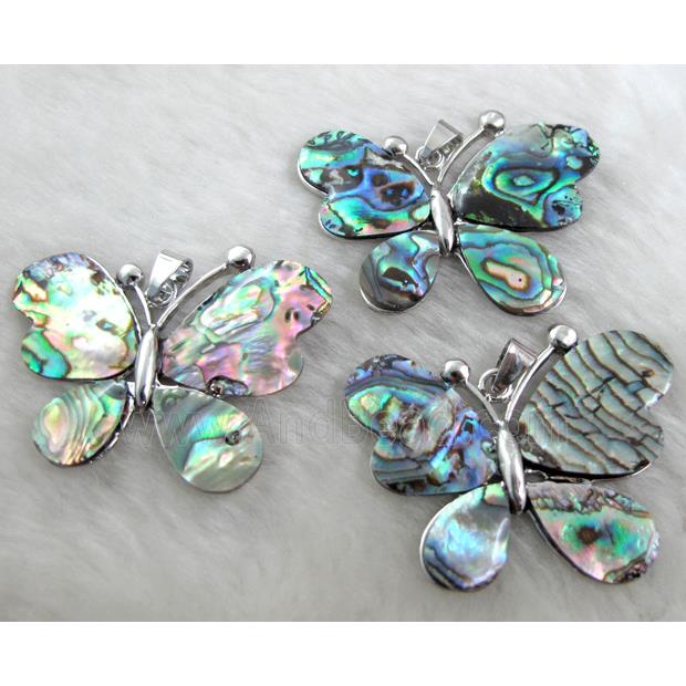 Paua Abalone shell pendant, mixed