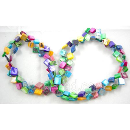 32 inches strin gof freshwater shell beads, chip, freeform, mixed color