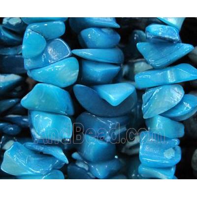 Fresh water shell bead, freeform