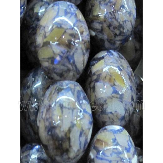 mother of pearl bead, oval