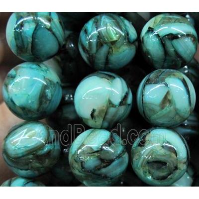 mother of pearl bead, round