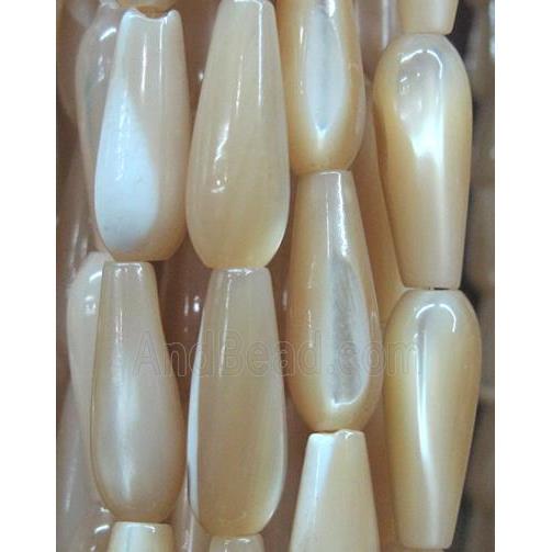 mother of pearl beads, teardrop