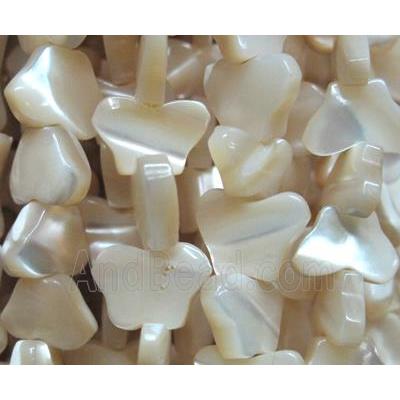 mother of pearl bead, butterfly
