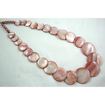 17 inches of freshwater shell necklace