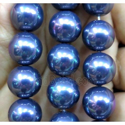 Pearlized Shell Beads, round