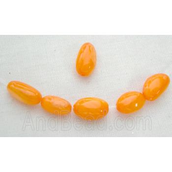 freshwater shell beads, rice-shape, orange