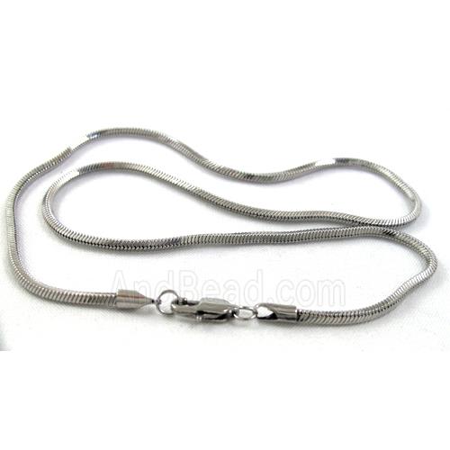 platinum plated Stainless Steel Necklace