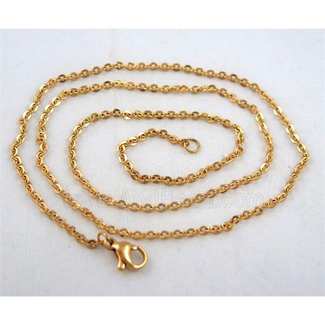 golden plated Stainless Steel Necklace Chain