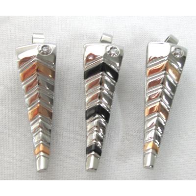Stainless steel pendants, nickel free, mixed