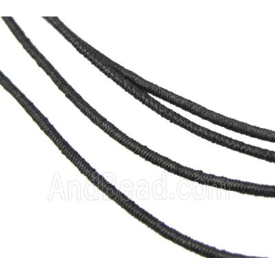 elastic fabric wire, binding thread, black