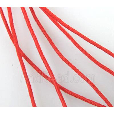 elastic fabric wire, binding thread, red