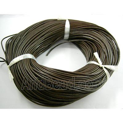 Coffee Leather Rope For Jewelry Binding