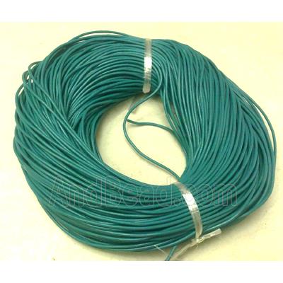 Leather Rope For Jewelry Binding, green