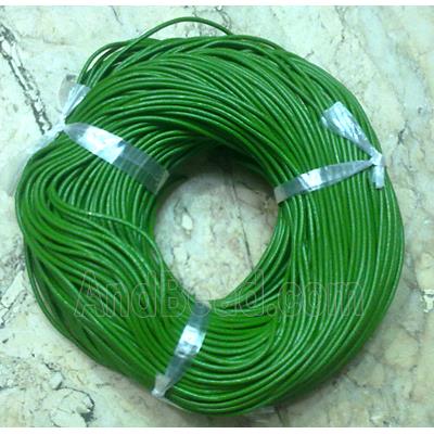Leather Rope For Jewelry Binding, green
