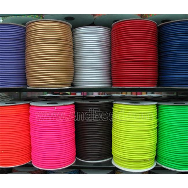 PU Leather Cord, round, hotpink